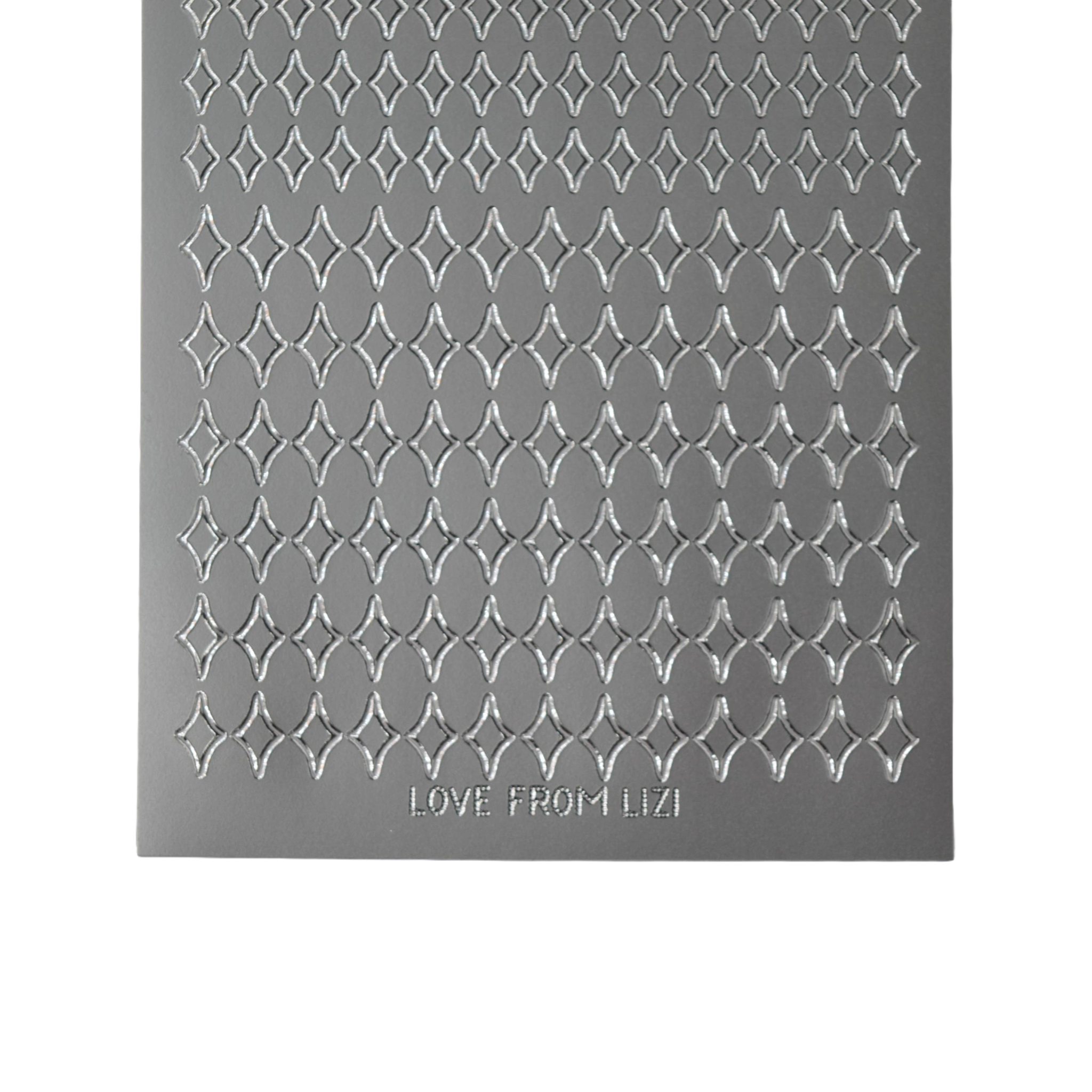 Mini Twinkle Silver Peel-Off Stickers